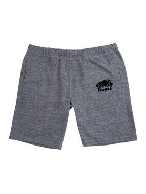 Roots Men’s Gray Logo Sweat Shorts Size Large